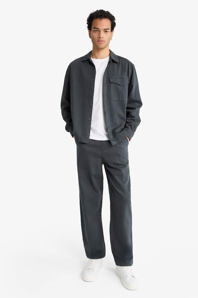 Pantalon Baggy en gabardine