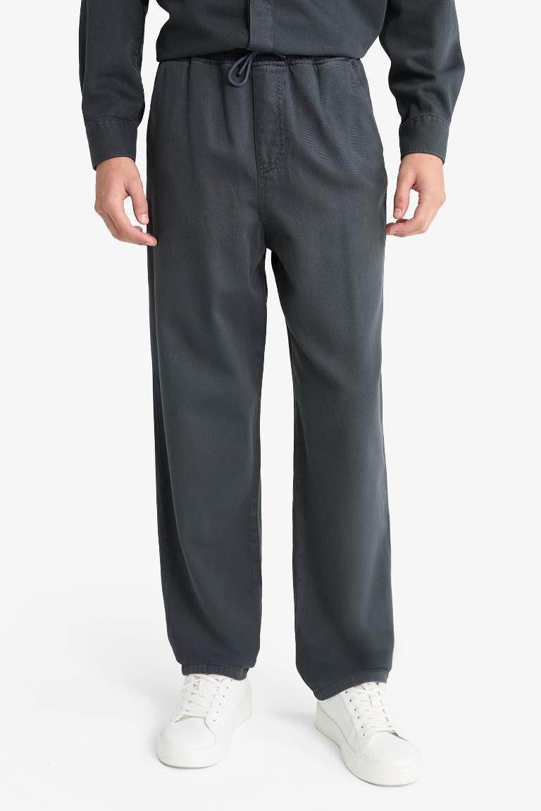 Pantalon Baggy en gabardine