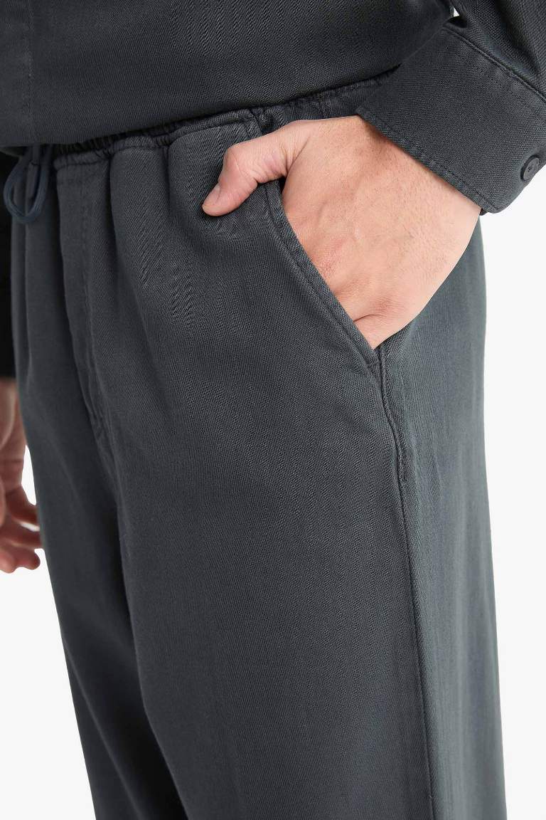 Pantalon Baggy en gabardine