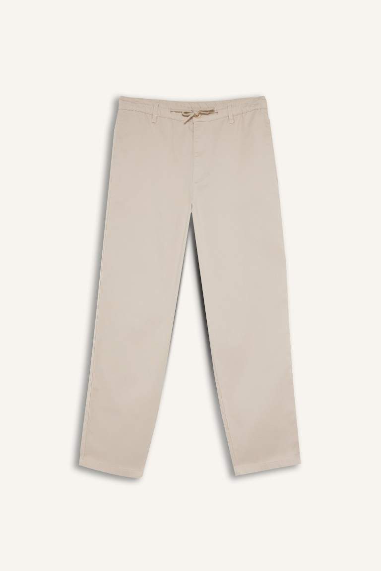 Beli Bağcıklı Wide Leg Pantolon