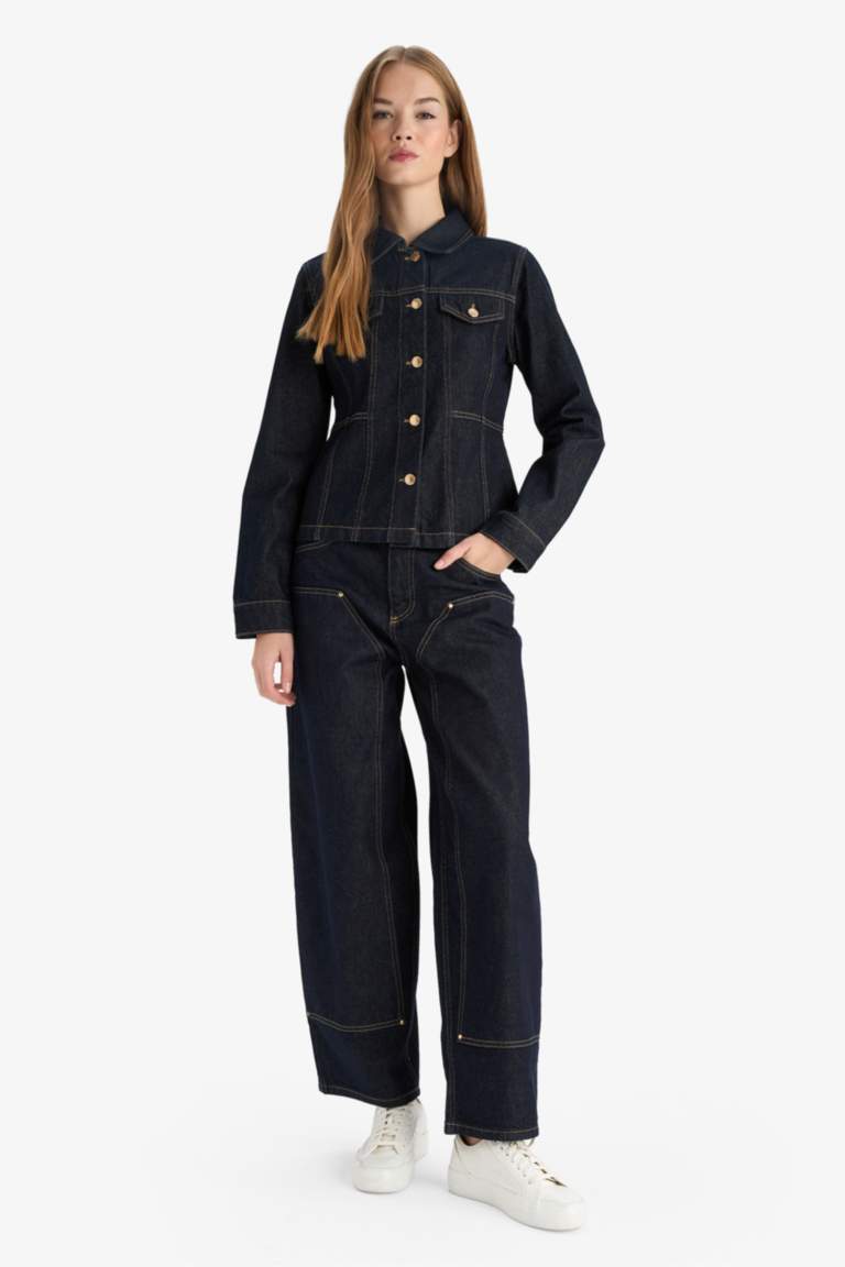 Buttoned Denim Jacket