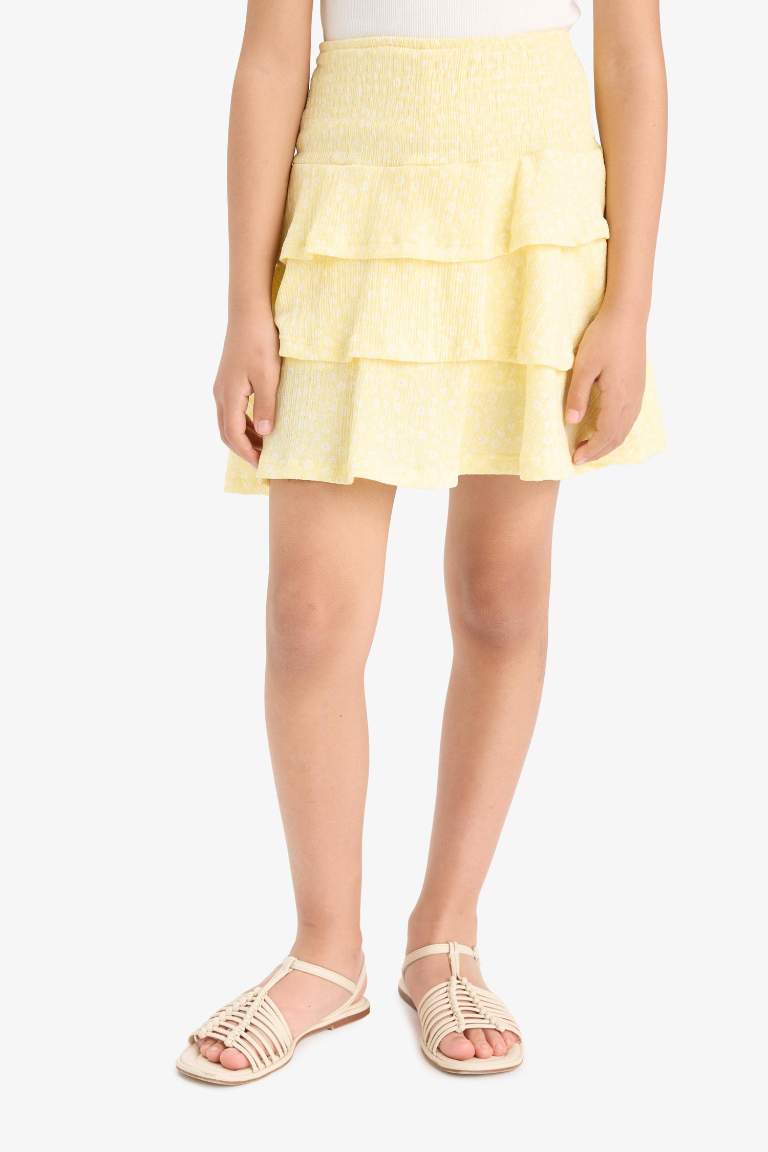 Girl Regular Fit Knitted Skirt