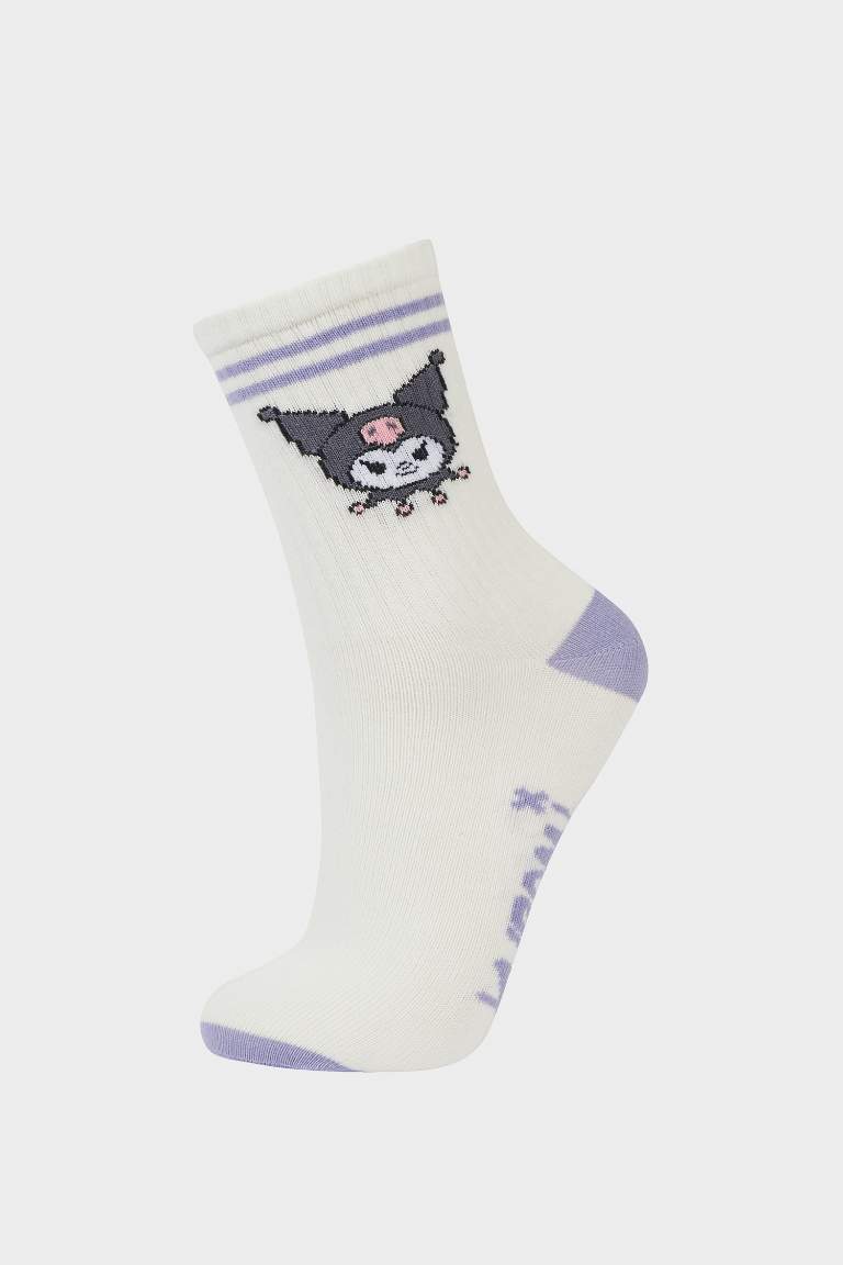 Kız Çocuk Hello Kitty 3'lü Pamuklu Uzun Çorap
