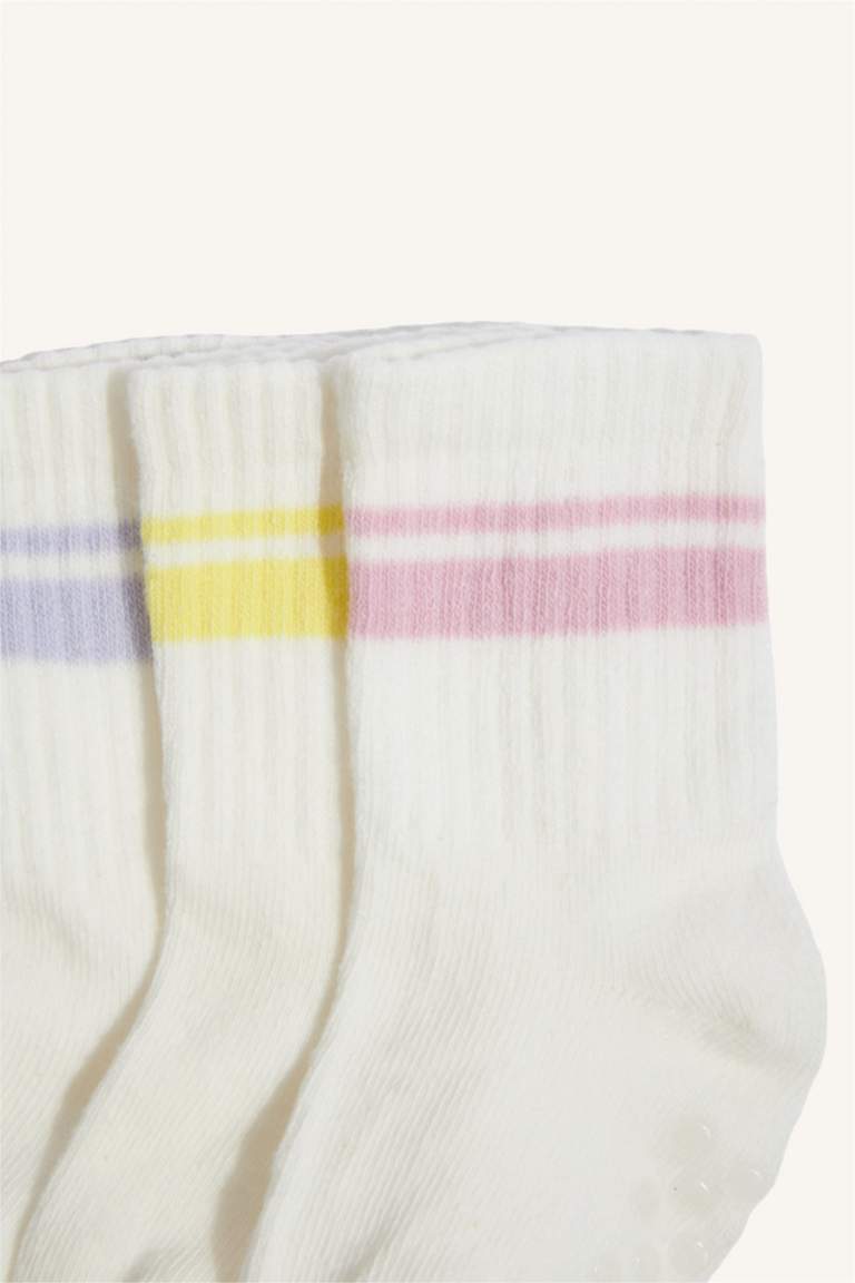 Baby Girl 3 Piece Cotton Long Socks