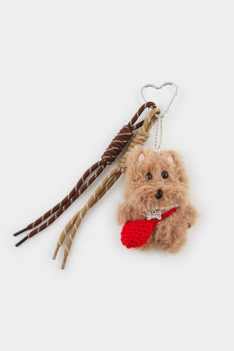 Kadın Köpekli Charm Anahtarlık