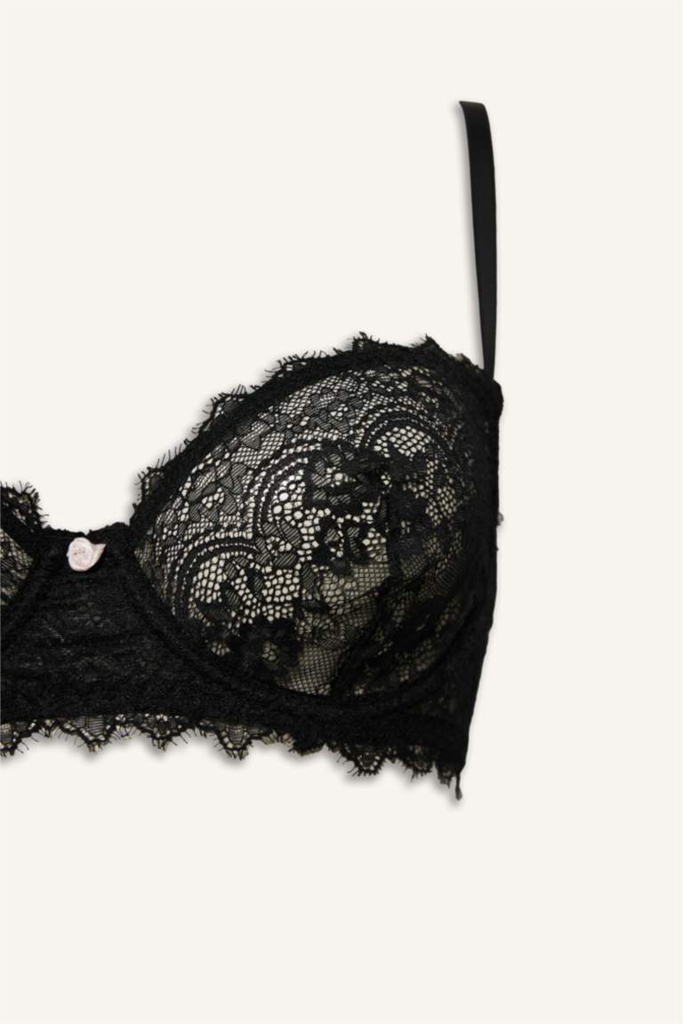 Балконет-бюстгальтер Fall in Love с кружевом и лентой, без чашечек и вкладышей