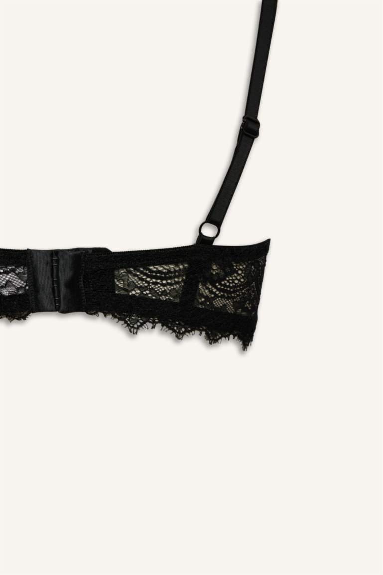 Балконет-бюстгальтер Fall in Love с кружевом и лентой, без чашечек и вкладышей