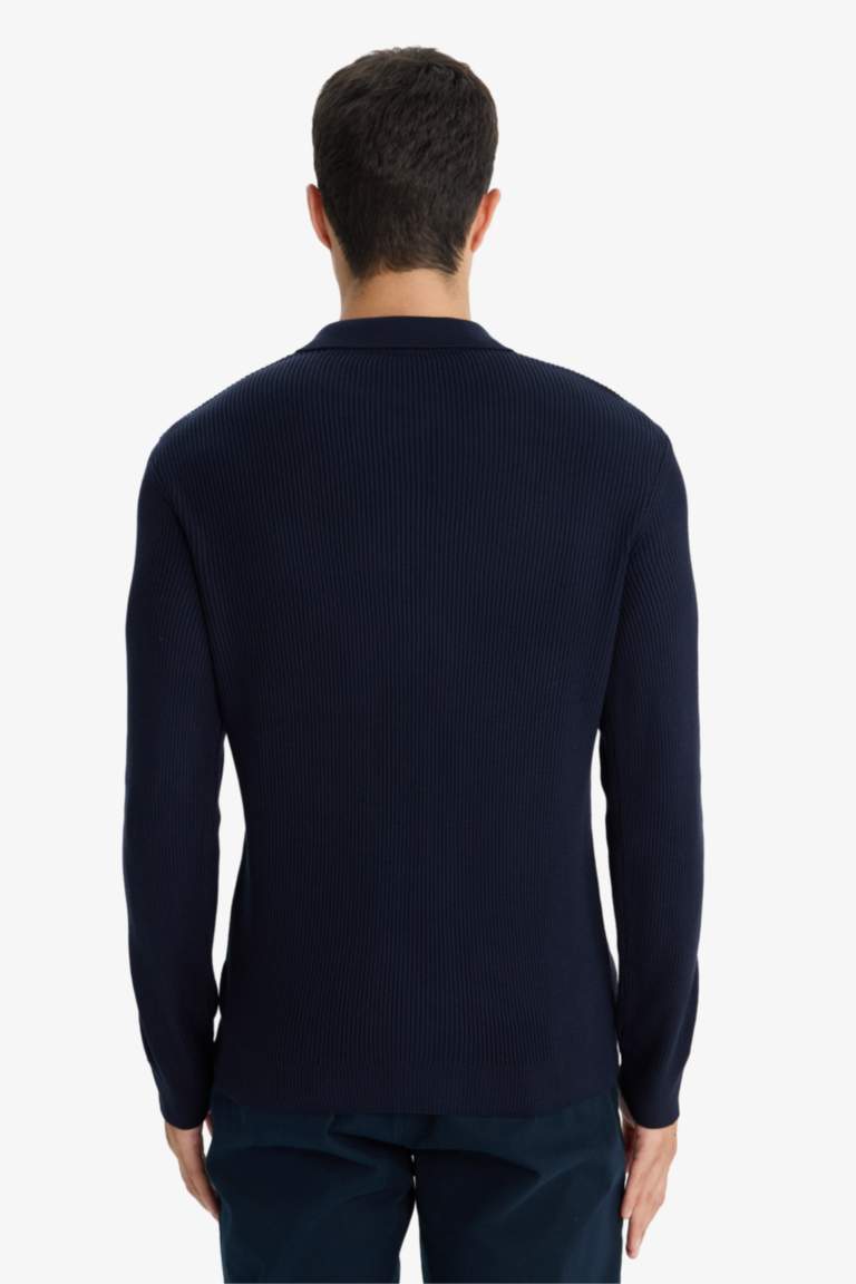 стандарт пішім поло жаға трикотаж Пулловер