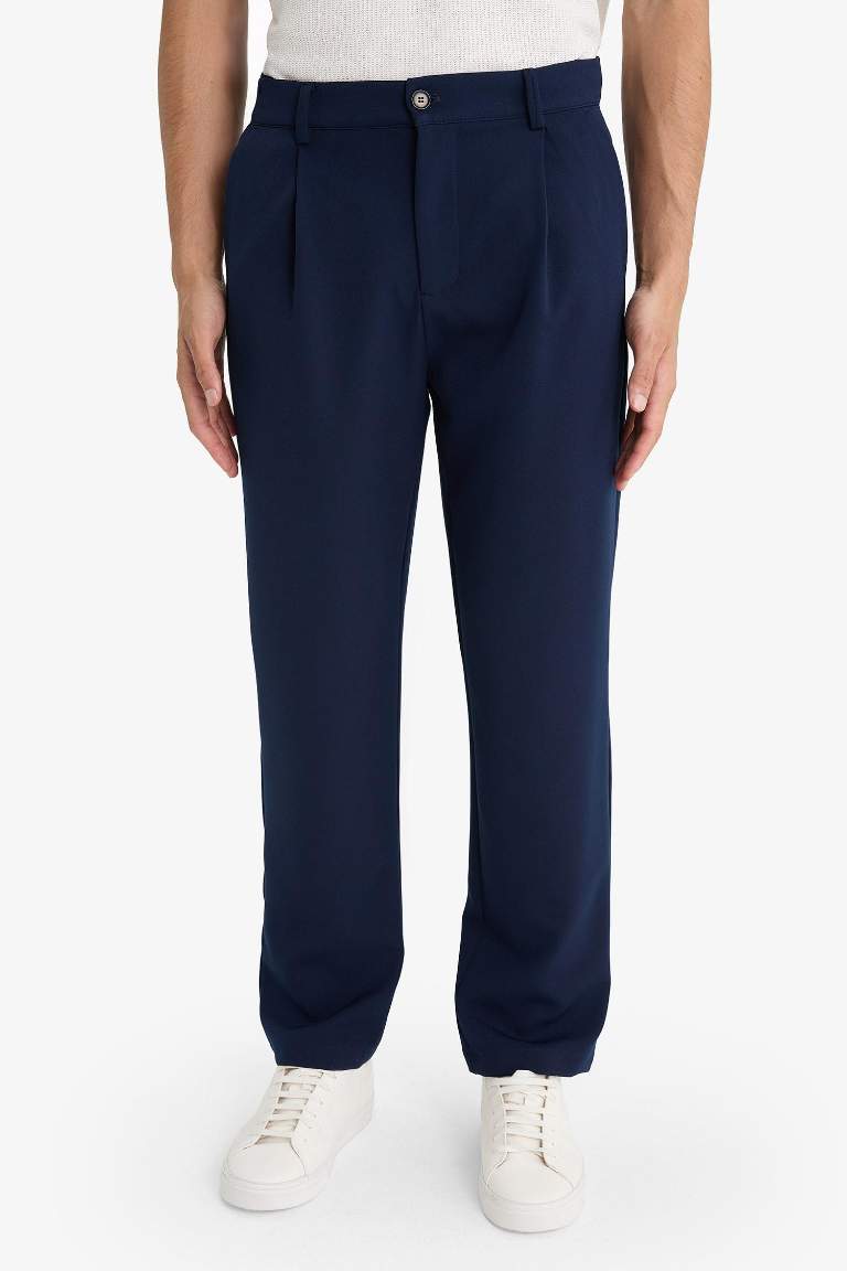 Straight Fit Düz Paça Pantolon