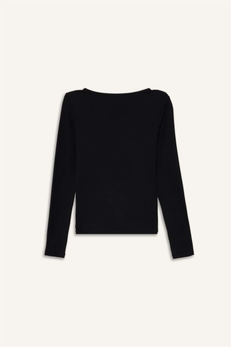 Slim Fit Basic Modal Long Sleeve T-Shirt