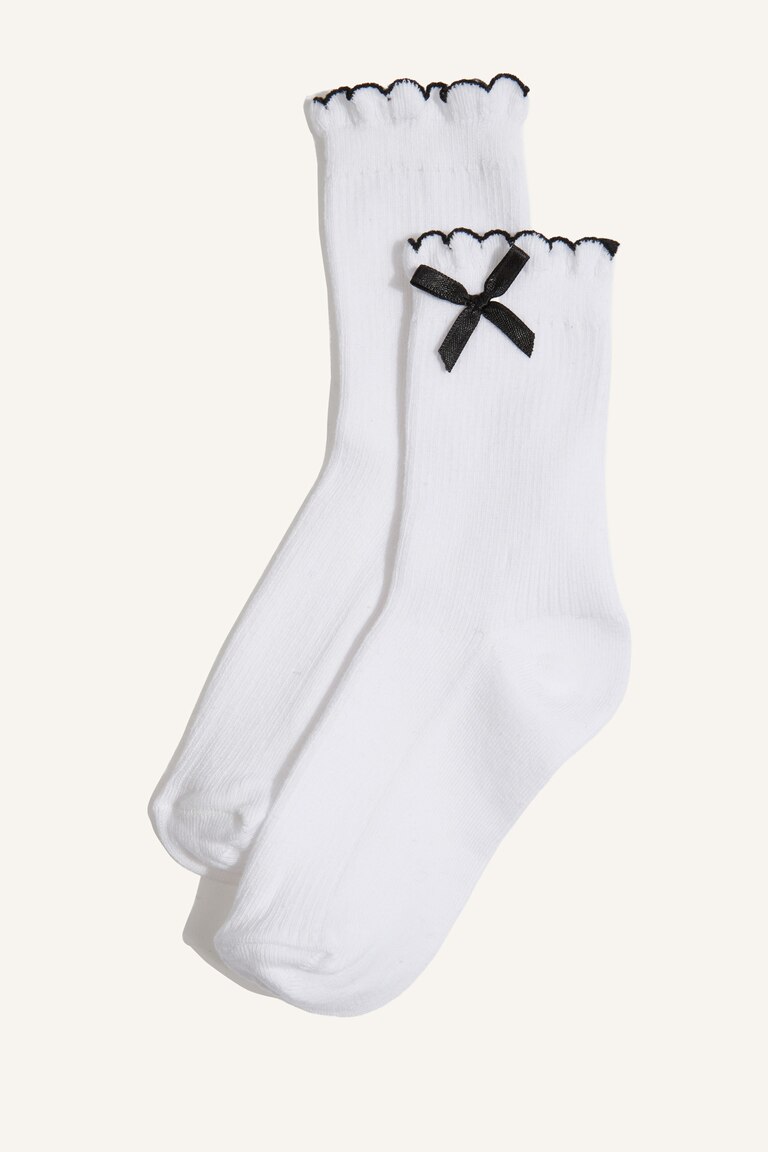 Lot De 2 Paires De Chaussettes Mona Lisa - Motif Joconde, Taille 36-41, Coton, Mi-mollet