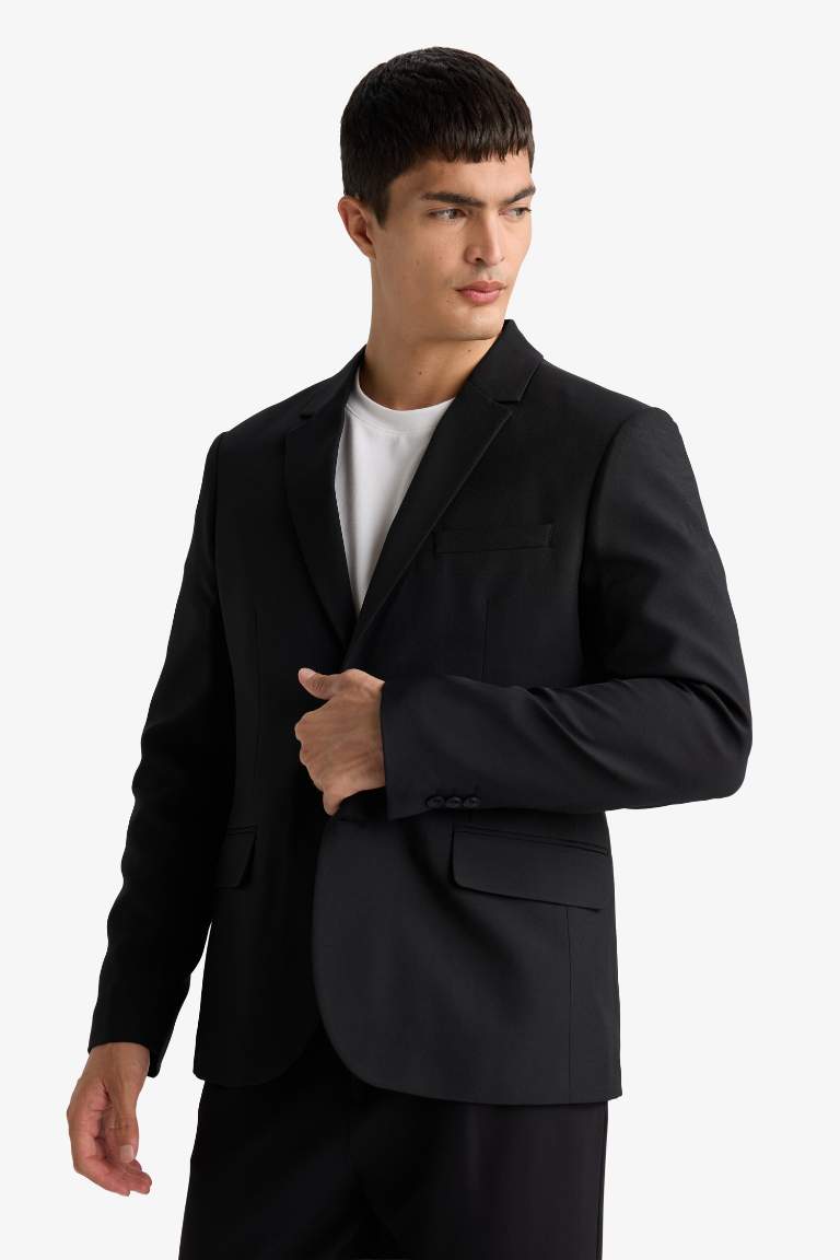 Slim Fit Twill Blazer