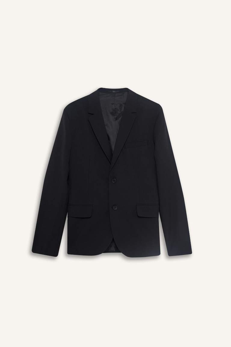 Slim Fit Twill Blazer