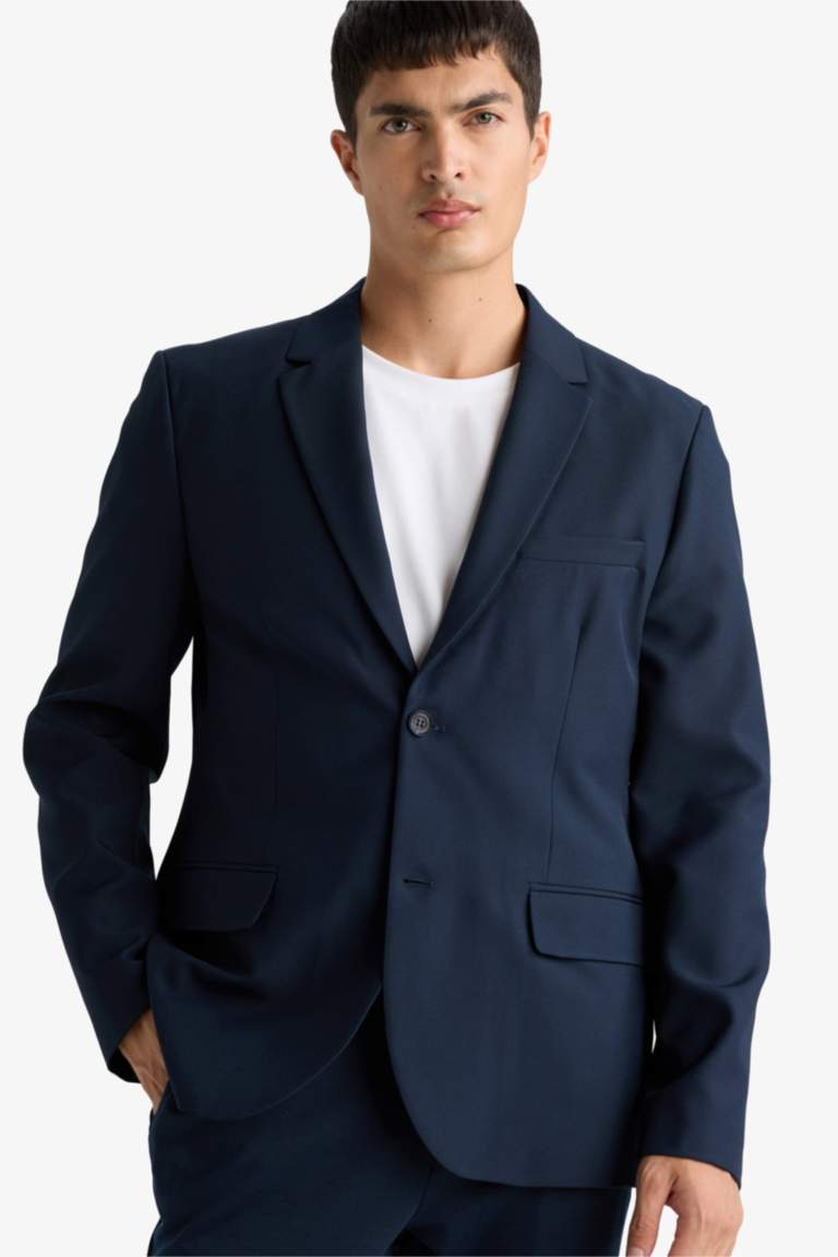 Slim Fit Twill Blazer