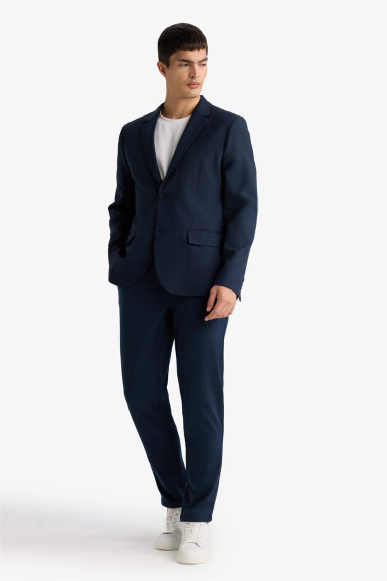 Slim Fit Twill Blazer