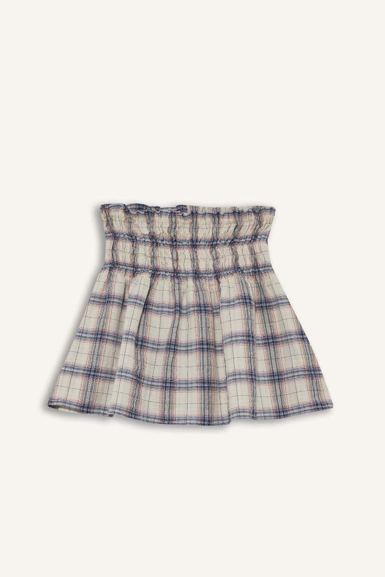 Coool A Kesim Kareli Mini Etek
