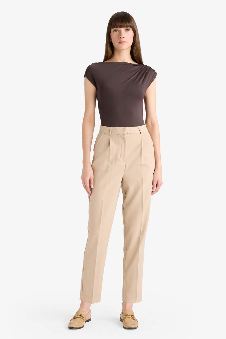 Slim Fit Asymmetrical Blouse