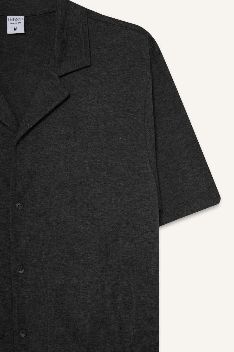 Pijama Takımı Kısa Kollu Üst Beli Bağcıklı Şort