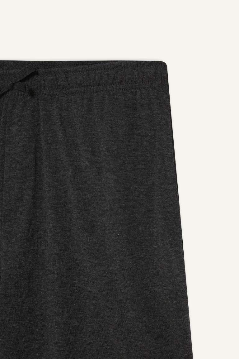 Pijama Takımı Kısa Kollu Üst Beli Bağcıklı Şort