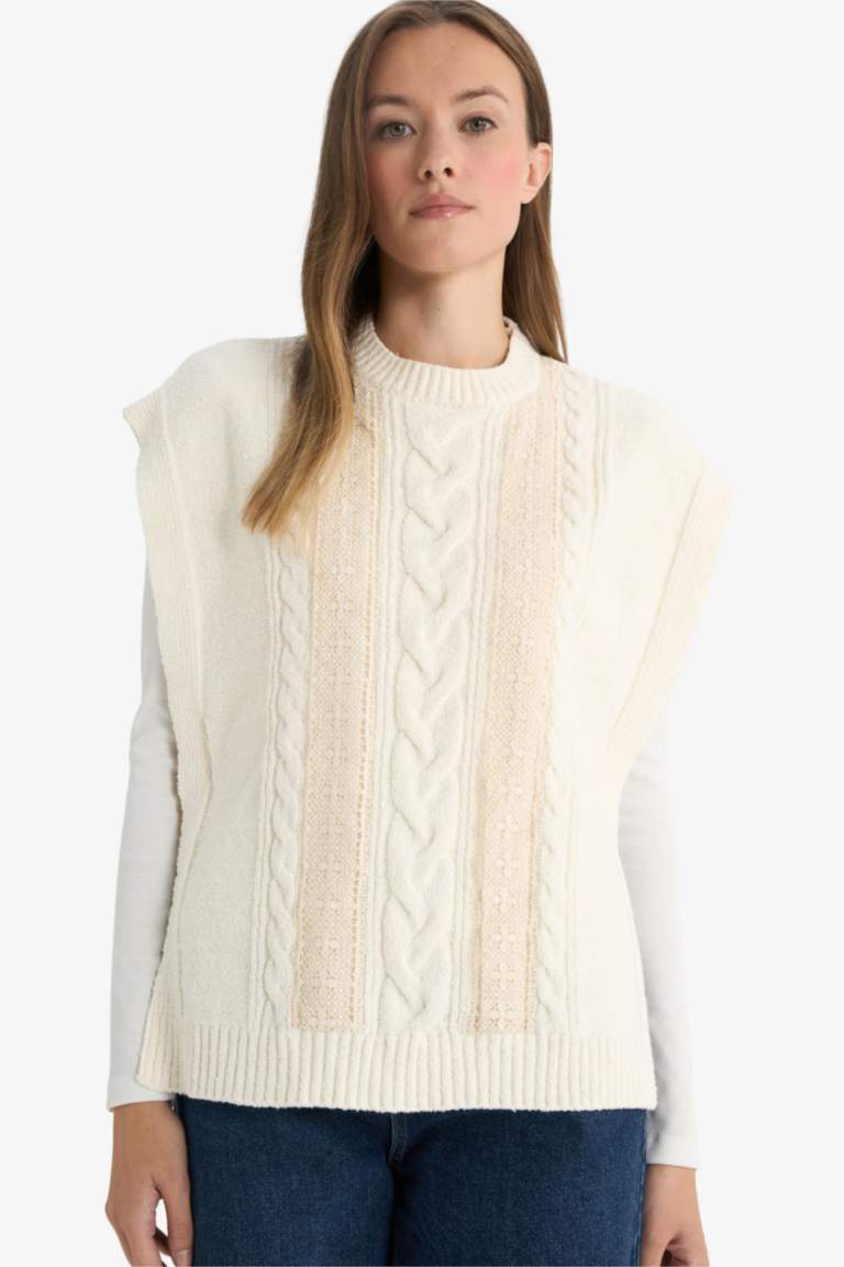 Regular Fit Crew Neck Knitwear Vest