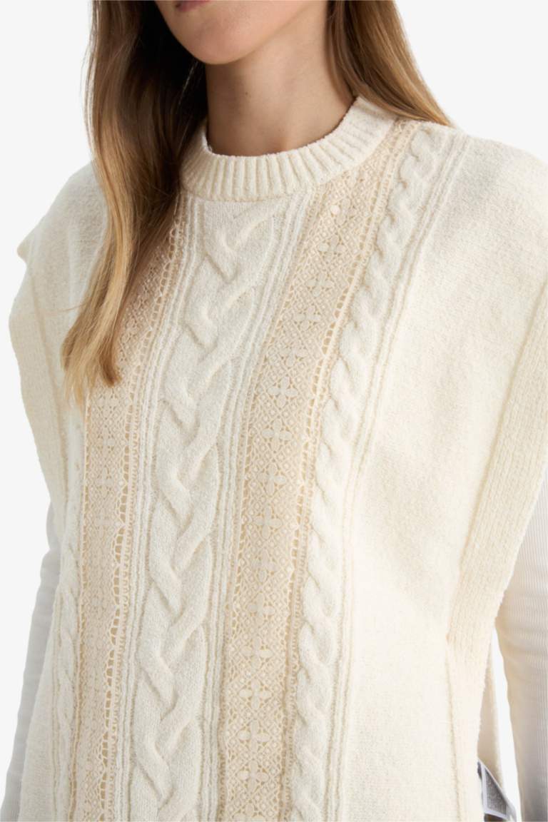 Regular Fit Crew Neck Knitwear Vest