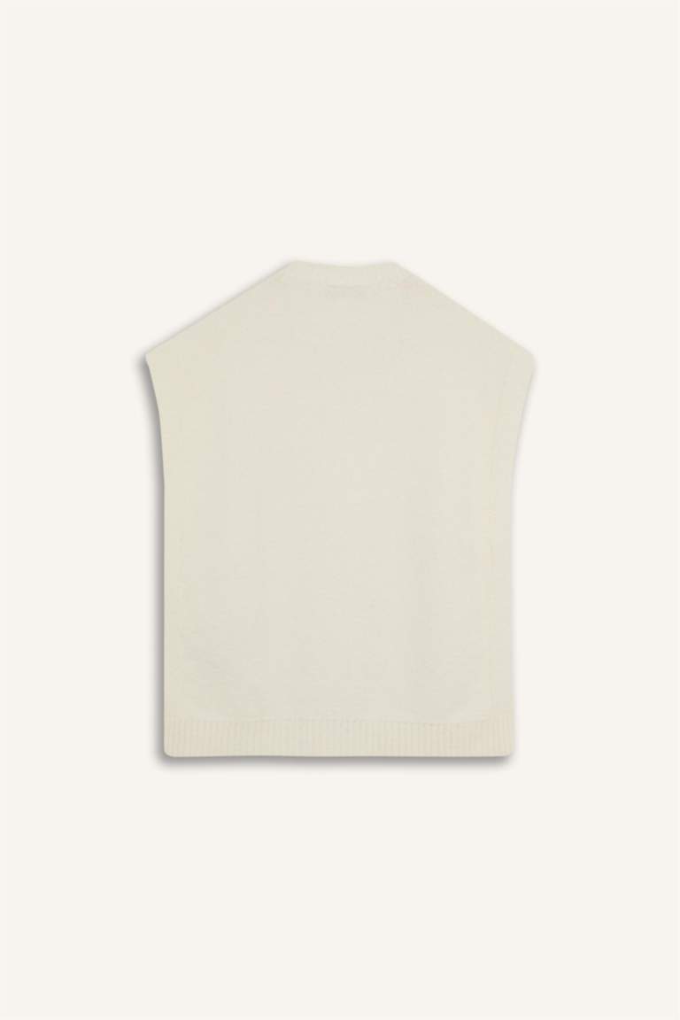 Regular Fit Crew Neck Knitwear Vest