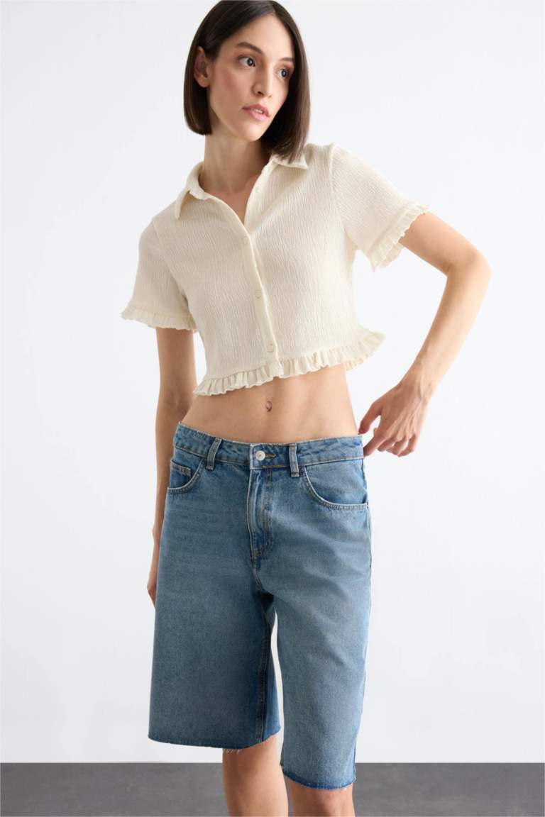 قميص ابيض كروب نص ردن