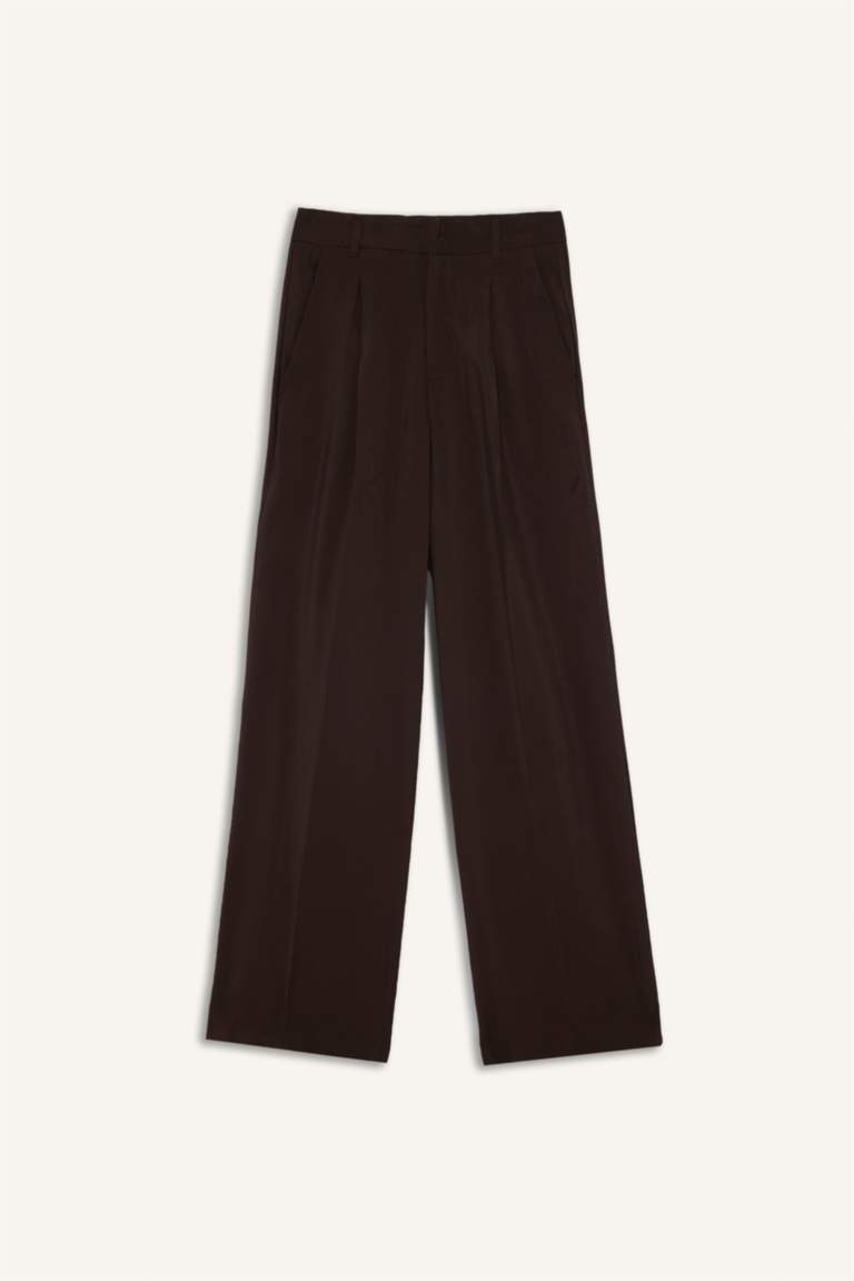 Wide Leg Yüksek Bel Geniş Paça Modal Pantolon