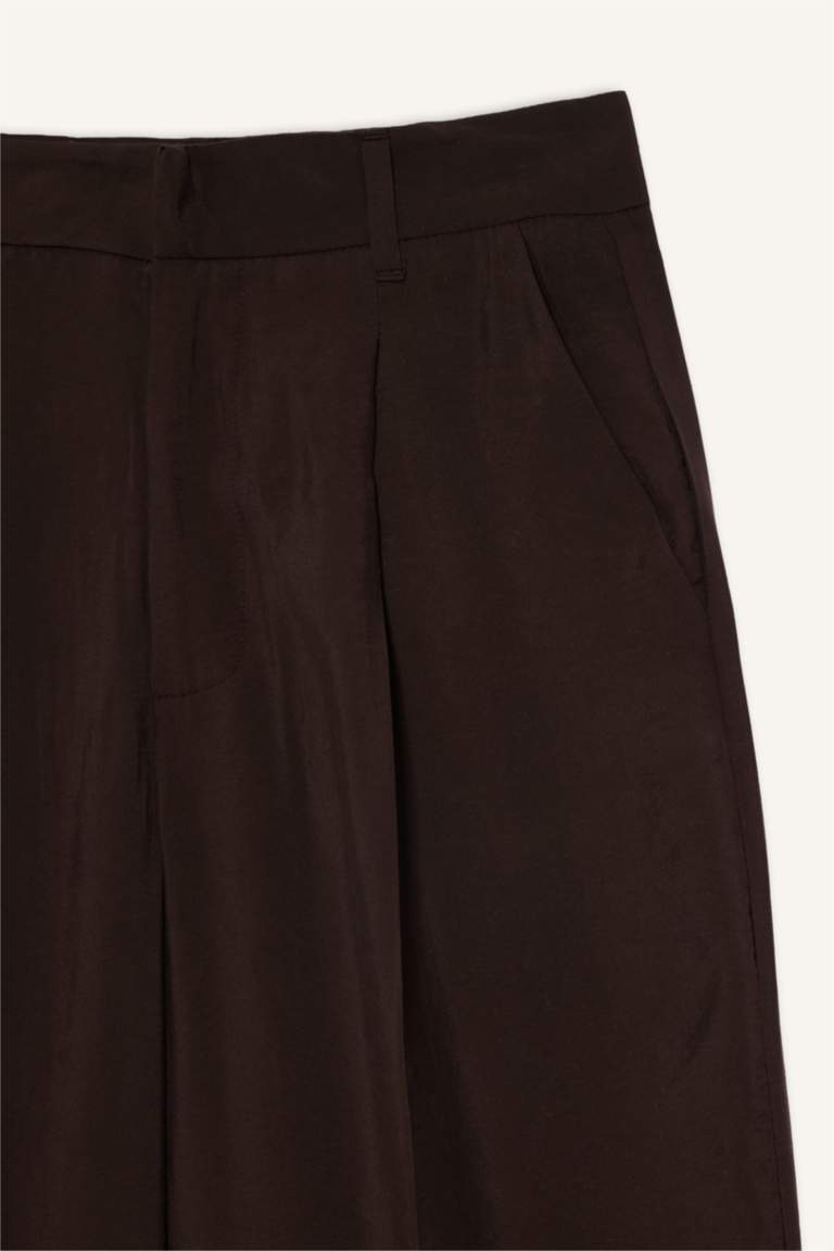 Wide Leg Yüksek Bel Geniş Paça Modal Pantolon