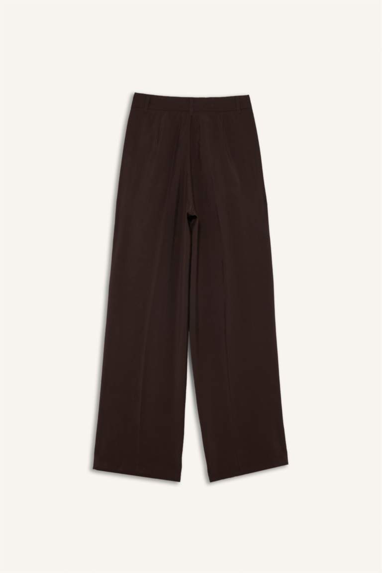 Wide Leg Yüksek Bel Geniş Paça Modal Pantolon