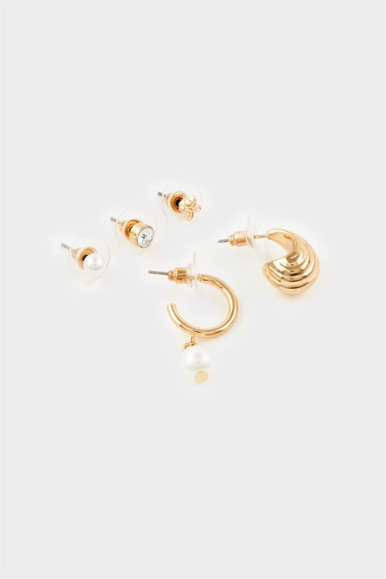 Kadın 9'lu Gold Küpe