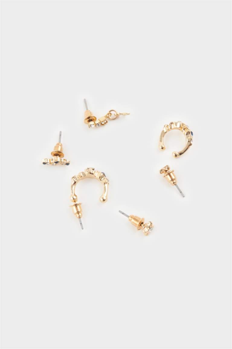 Kadın 6'lı Gold Küpe