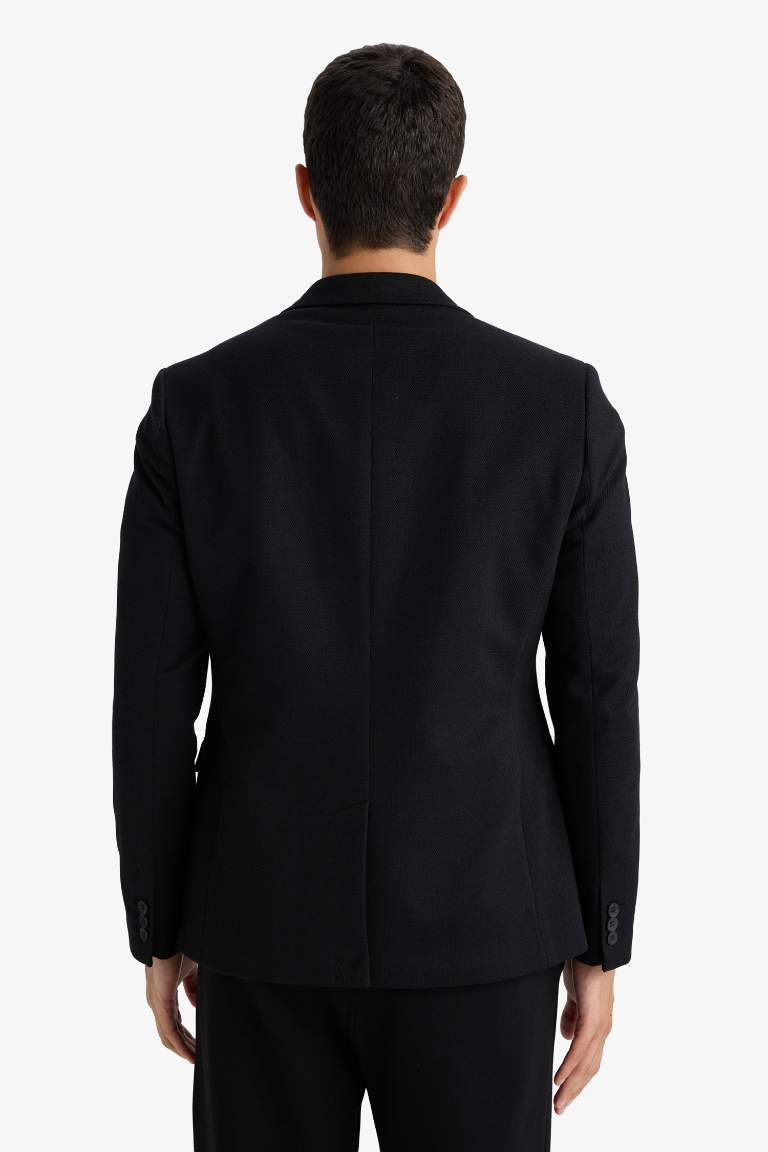 Slim Fit Cotton Blazer