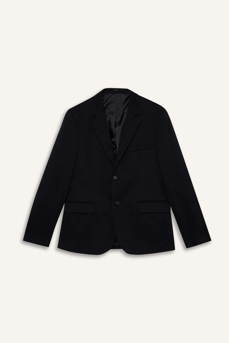 Slim Fit Cotton Blazer