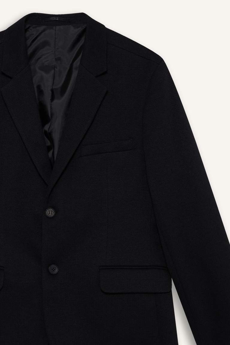 Slim Fit Cotton Blazer
