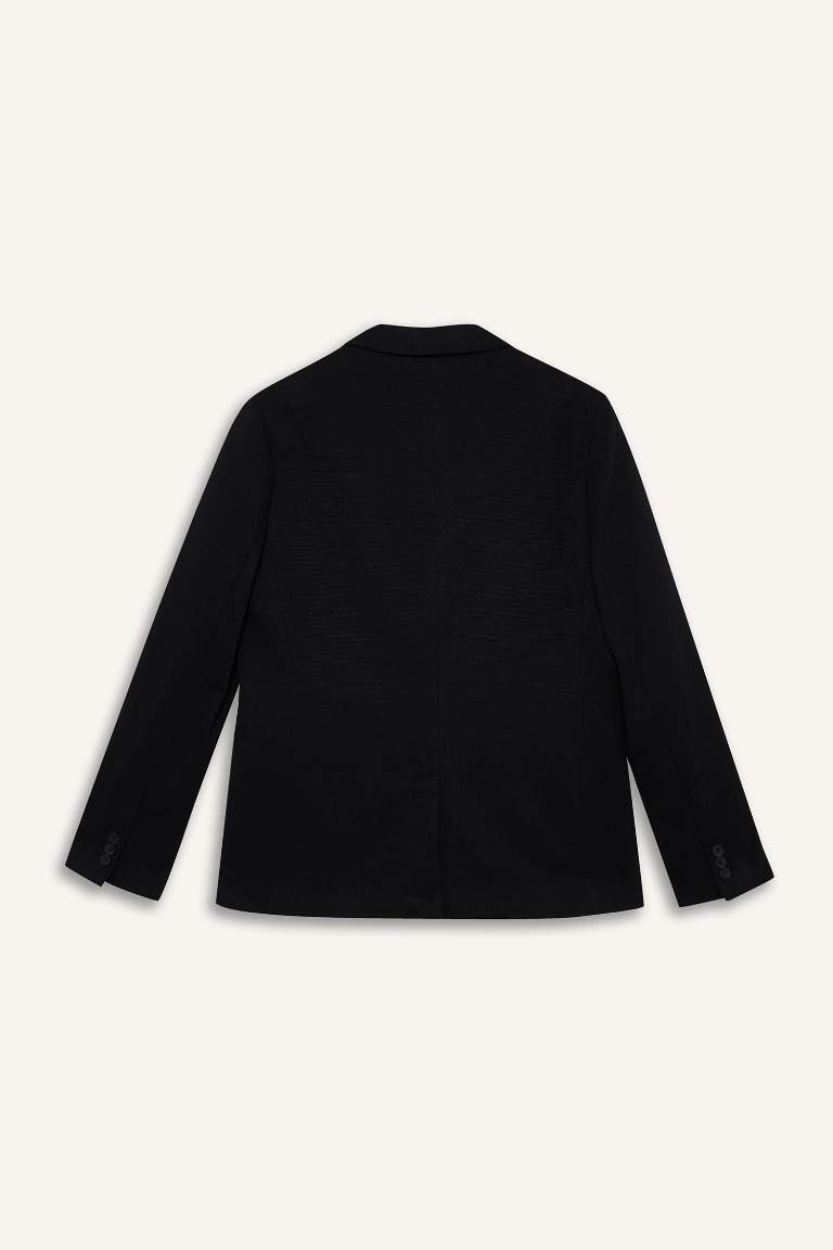 Slim Fit Cotton Blazer