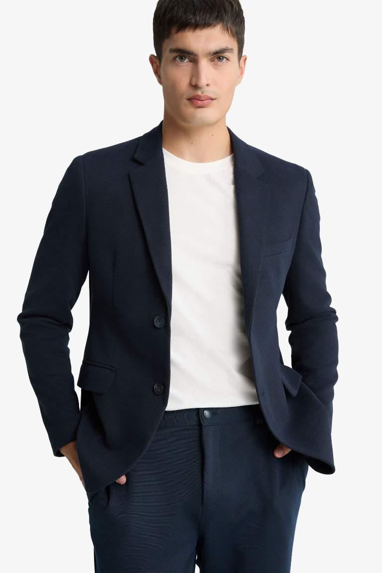 Slim Fit Dar Kesim Blazer Ceket