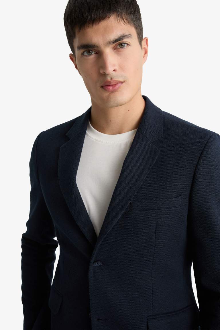 Slim Fit Dar Kesim Blazer Ceket