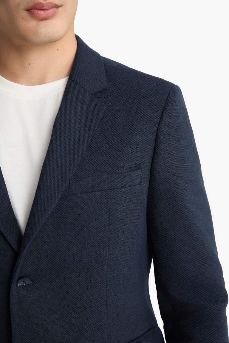 Slim Fit Dar Kesim Blazer Ceket