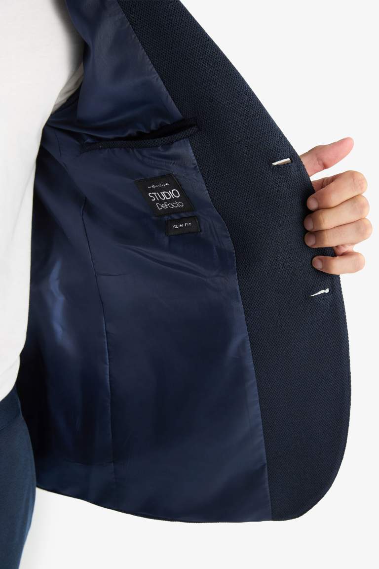 Slim Fit Dar Kesim Blazer Ceket