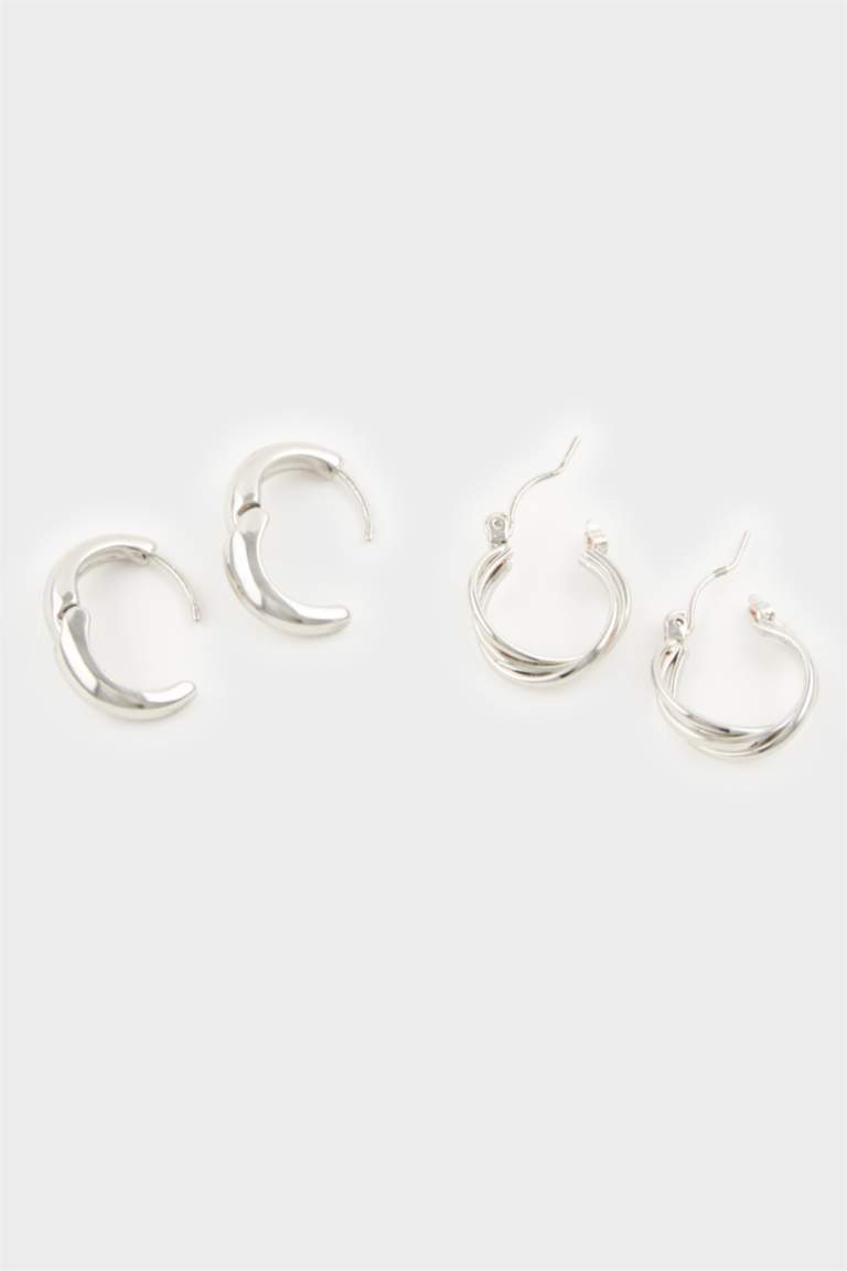 Kadın 3'lü Silver Küpe