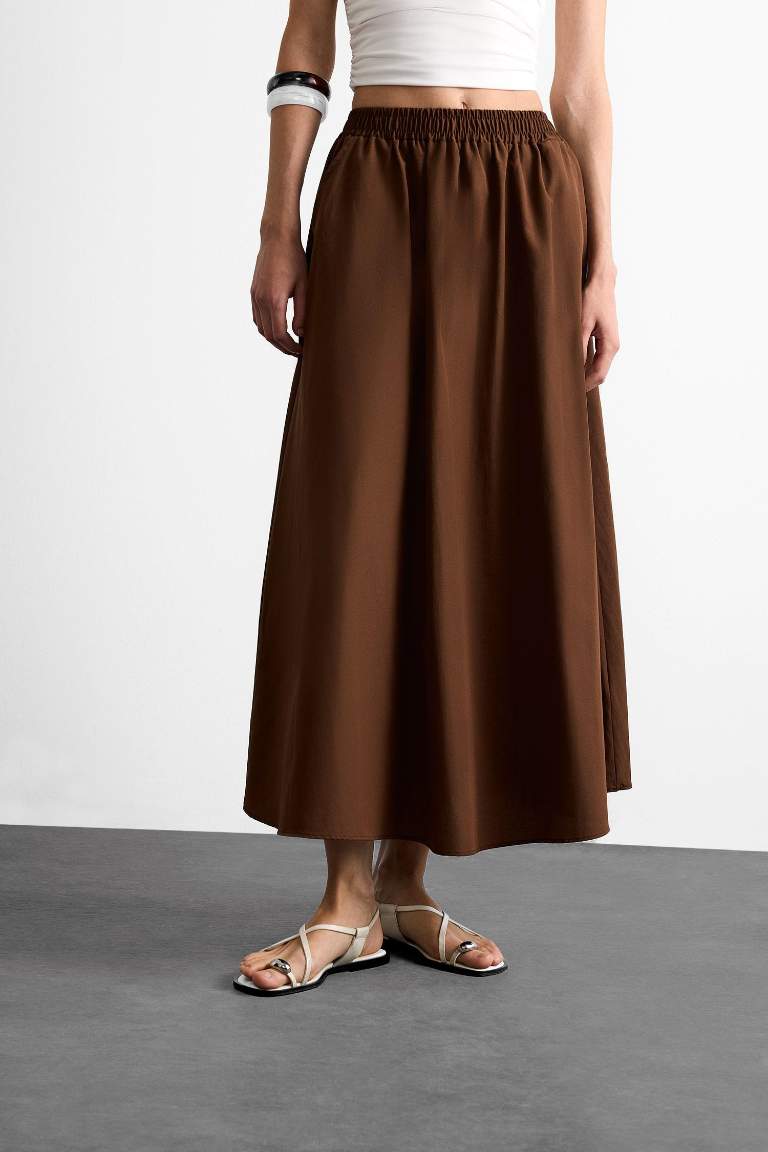 Beli Lastikli Cepli Maxi Etek