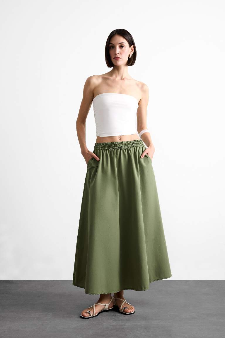 Beli Lastikli Cepli Maxi Etek