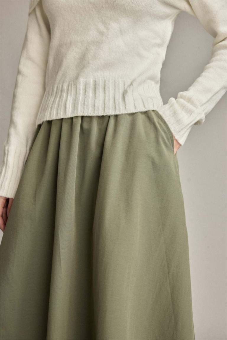 Beli Lastikli Cepli Maxi Etek