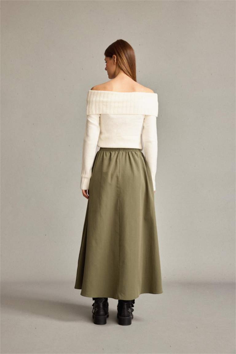 Beli Lastikli Cepli Maxi Etek