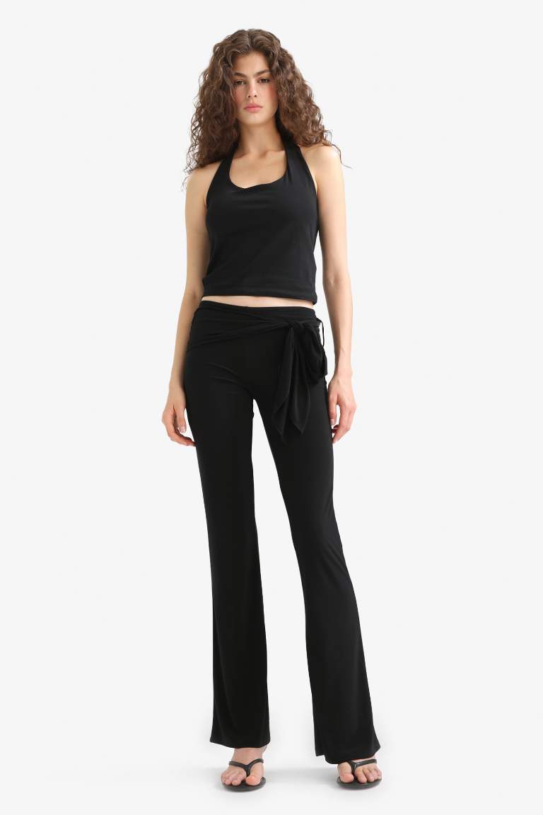 Flare Fit Normal Bel Standart Boy Pantolon