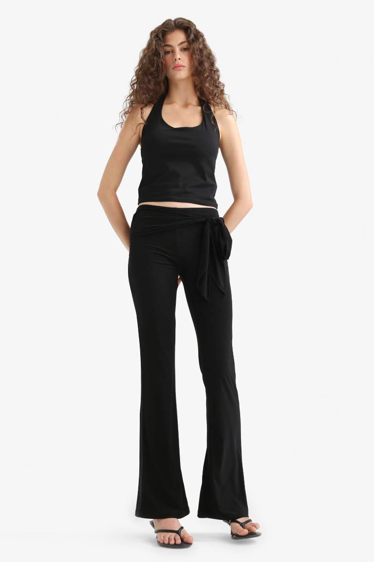 Flare Fit Normal Bel Standart Boy Pantolon