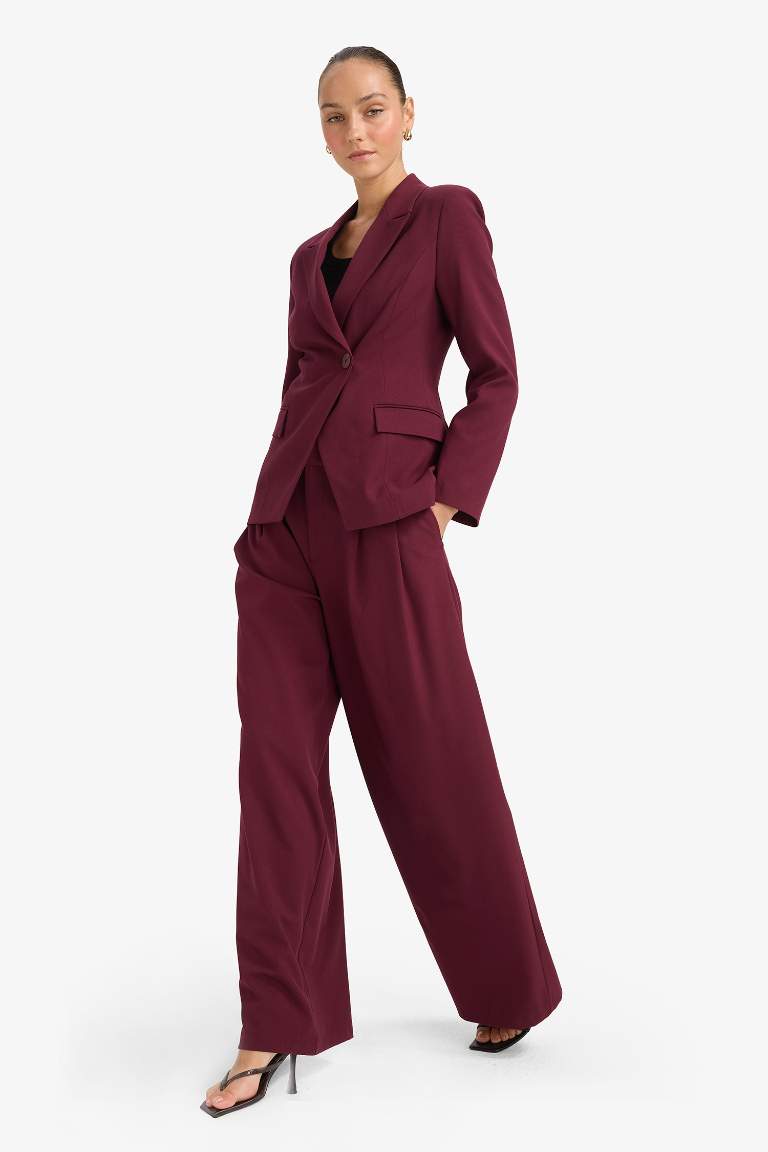 Wide Leg Double Pocket Trousers