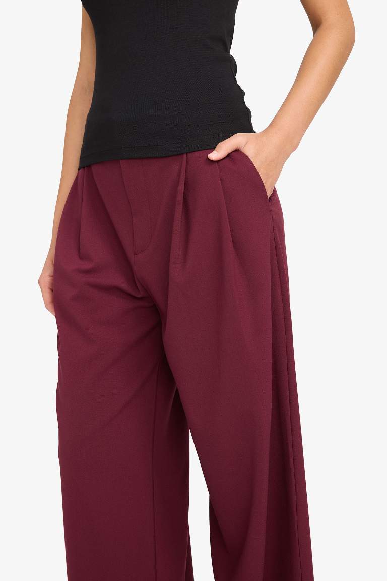 Wide Leg Double Pocket Trousers