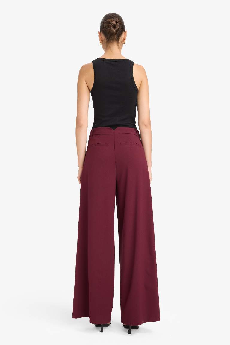 Wide Leg Double Pocket Trousers